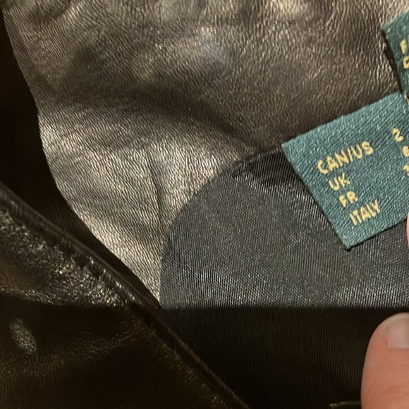 Danier vintage Canadian lambskin leather vest gilet top 2 zip like new - Picture 4 of 5